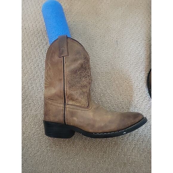 Red Ranch Children Leather Cowboy Boots Sz 2.5 - Picture 5 of 16